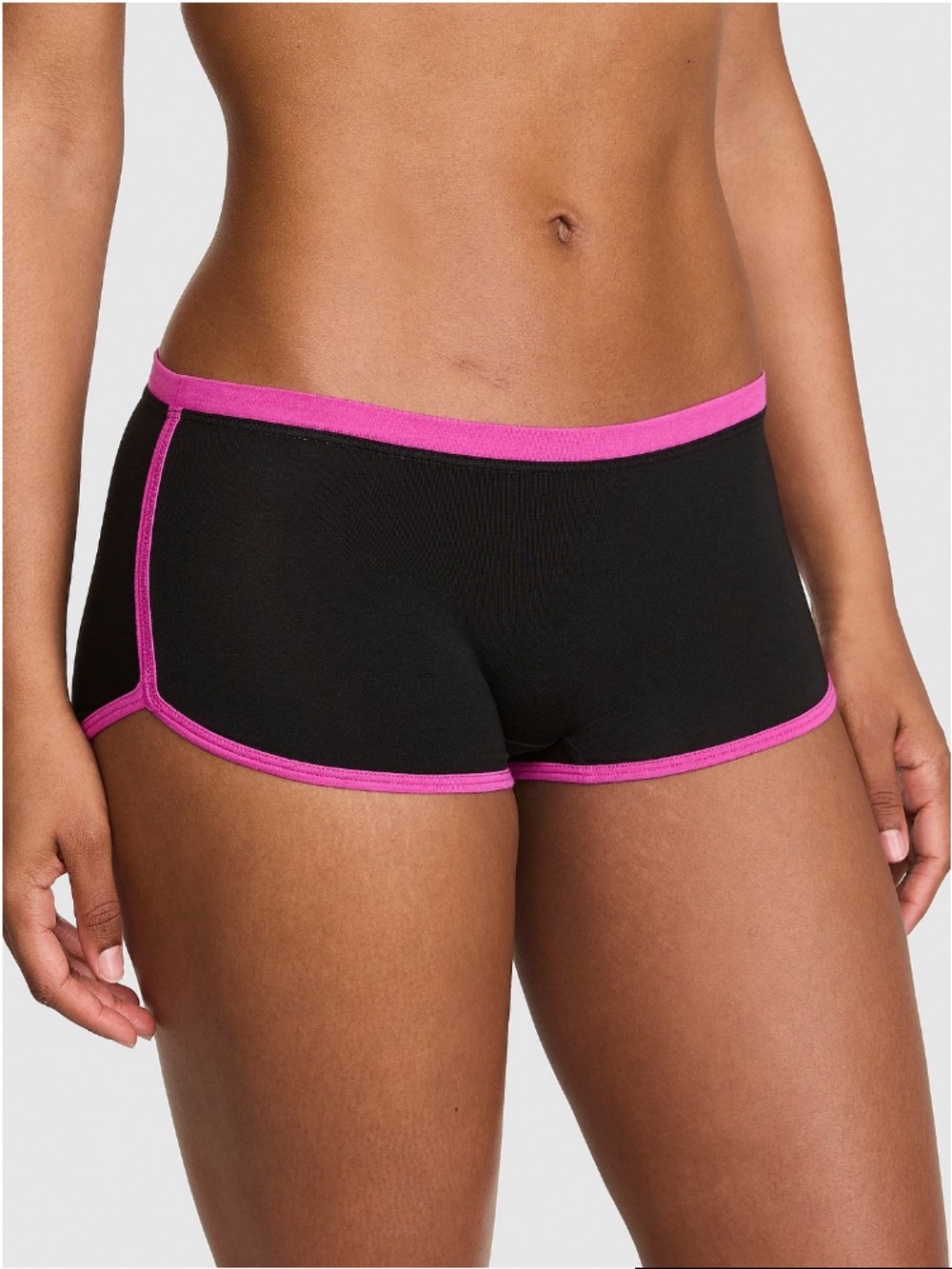 🖤VS Pink skeleton hands cotton dorm boyshort panty sz M NWT - Picture 2 of 4